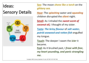 Ideas: Sensory Details Chart